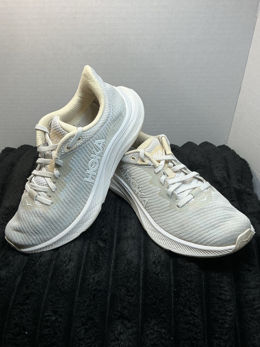 HOKA Solimar Women’s 6B White Cream Running Walking Shoes 1123075